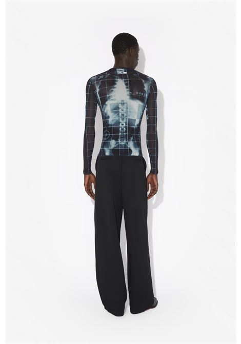 top squeletor donna nero e blu JEAN PAUL GAULTIER | 25/33-F-TO241-T580005956